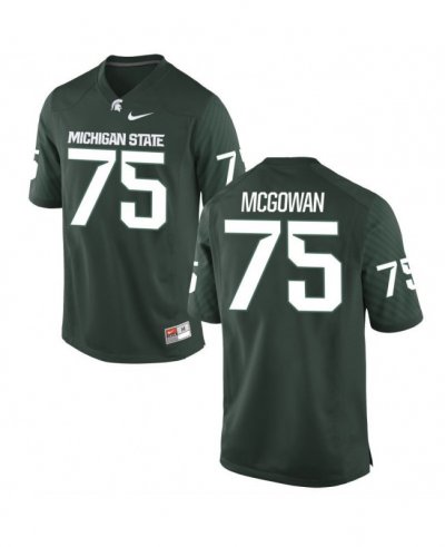 Youth Benny McGowan Michigan State Spartans #75 Nike NCAA Green Authentic College Stitched Football Jersey VX50M24SF
